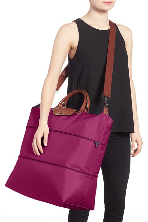 longchamp expandable travel bag